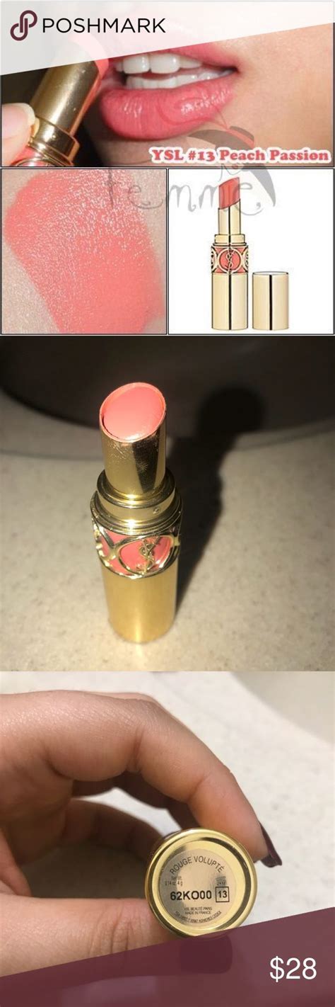 ysl peach passion on lips|YSL Peach Passion (13) Rouge Volupte Review.